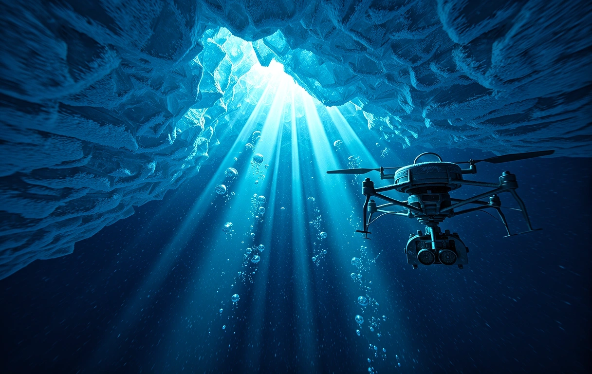 Sub-surface ice view