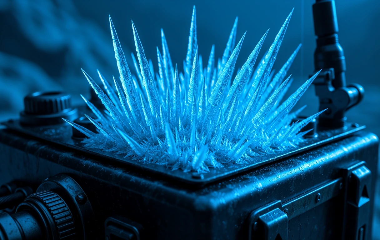 Ice crystallization detail